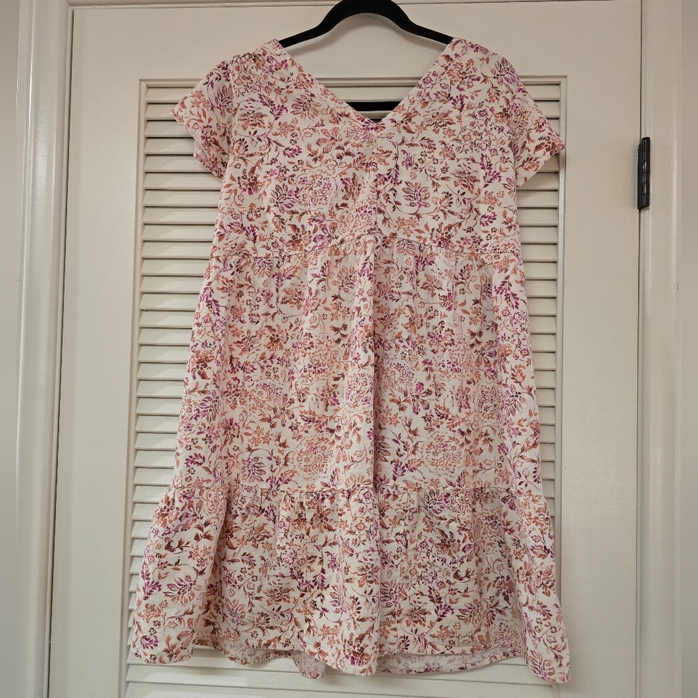 Isabel Maternity By Ingrid & Isabel - (Maternity) Floral Short-Sleeve Dress